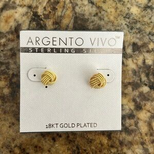NEW Argento Vivo knot earrings